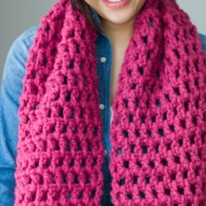 Warm thick scarves